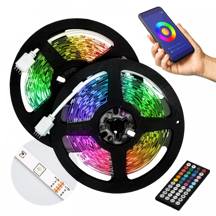 LED lentes komplekts Kobi PLAY 15m RGB IP20 | WATTpro