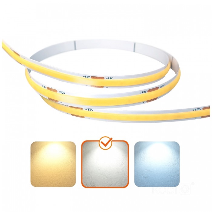 LED strip Kobi e TRAMO 320 COB 50m 4000K 12V IP20 (10W/m) | WATTpro