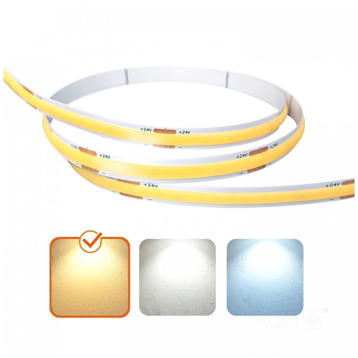 Kobi e TRAMO 320 COB 5m 3000K 24V IP20 (10W/m) LED strip