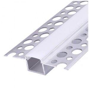 LED profile Kobi KG01 recessed anodised silver 2m with matt diffuser | WATTpro