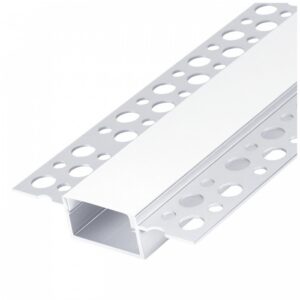 LED profile Kobi KG03 recessed anodised silver 2m with matt diffuser | WATTpro