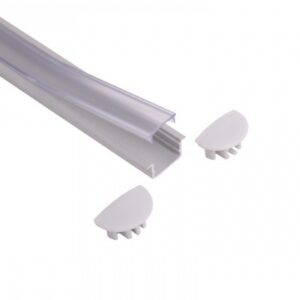 LED profile Kobi MIKRO P11S recessed anodised silver 2m | WATTpro