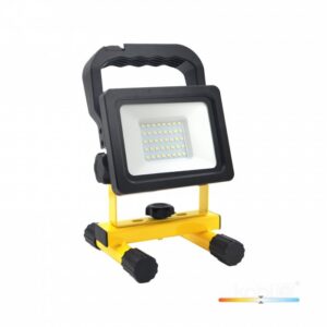 Portable LED floodlight with battery Kobi TIGRA B 20 W 4000 K IP54, black
