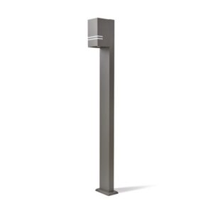 Garden bollard light Kobi QUAZAR 12 GU10 IP44, grey, without bulb