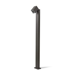 Garden bollard light Kobi QUAZAR 15S GU10 IP44, black, without bulb