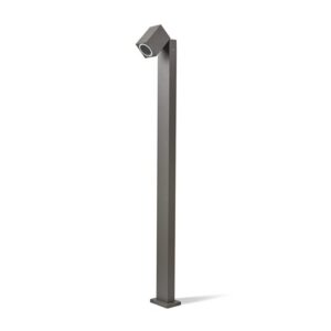 Garden bollard light Kobi QUAZAR 15S GU10 IP44, grey, without bulb
