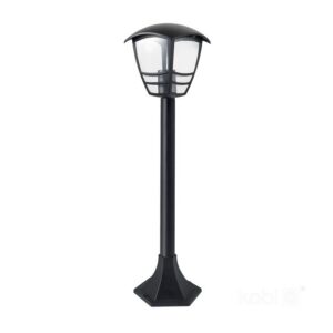 Garden bollard light Kobi TEVIO S E27 IP54, black, without bulb