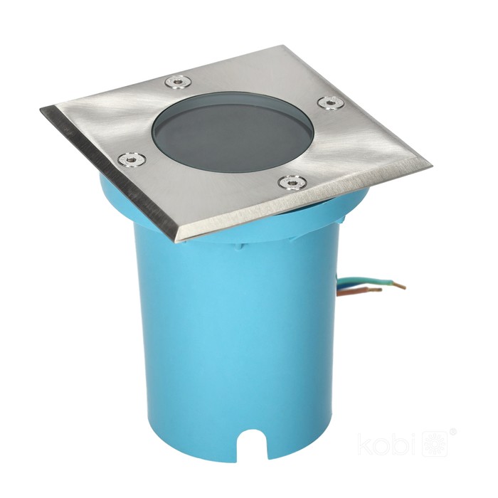 Recessed outdoor ground luminaire Kobi ENTRADA 1 GU10, square, without bulb