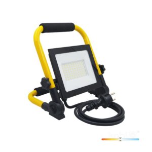 Portable LED floodlight Kobi TIGRA 50 W 4000 K IP54, black
