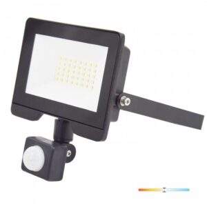 LED floodlight with motion sensor Kobi MHC 30 W 4000 K IP54, black