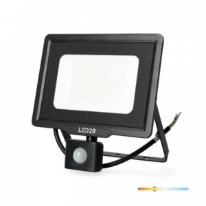 LED floodlight with motion sensor Kobi MHC 50 W 3000 K IP44, black