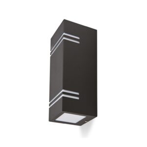 Garden light Kobi QUAZAR 7 2xGU10 IP44, black, without bulbs