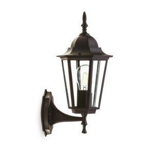 Garden wall light Kobi LO4101 E27 IP54, black, without bulb