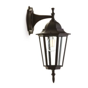 Garden wall light Kobi LO4102 E27 IP54, black, without bulb