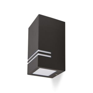 Garden wall light Kobi QUAZAR 11 GU10 IP44, black, without bulb
