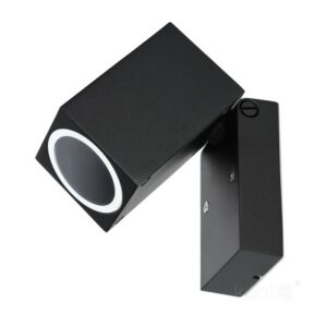 Garden wall light Kobi QUAZAR 15 GU10 IP44, black, without bulb