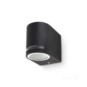 Garden wall light Kobi QUAZAR 8 GU10 IP44, black, without bulb