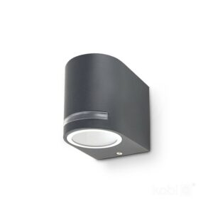 Garden wall light Kobi QUAZAR 8 GU10 IP44, grey, without bulb