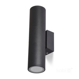 Garden wall light Kobi QUERK 3 2xGU10 IP54, black, without bulbs