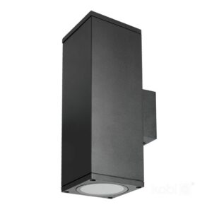 Garden wall light Kobi QUERK 4 2xGU10 IP54, black, without bulbs