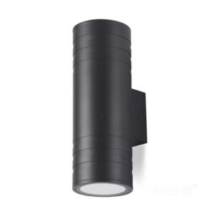 Garden wall light Kobi QUERK 5 2xGU10 IP54, black, without bulbs