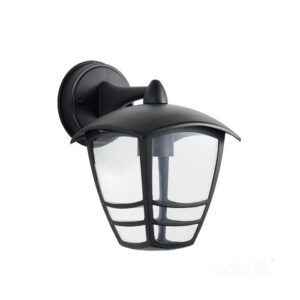 Garden wall light Kobi TEVIO KD E27 IP54, black, without bulb