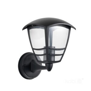 Garden wall light Kobi TEVIO KG E27 IP54, black, without bulb