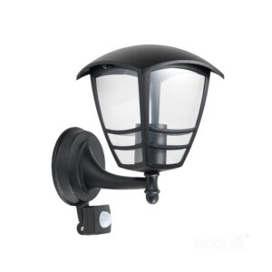 Garden wall light Kobi TEVIO KG E27 IP54, black, without bulb