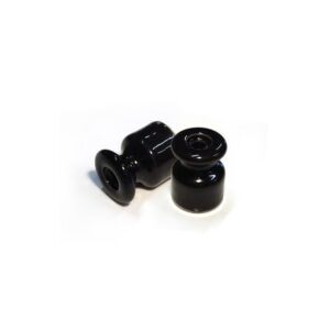 Porcelāna izolators sienas sistēmai 18 mm, 2 gab., melns