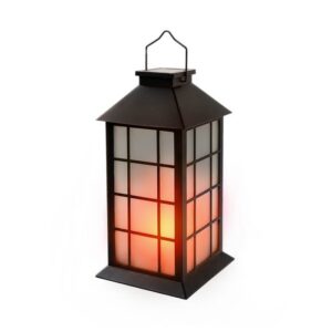 Solar garden light Kobi CANDELIO MILKY 1600 K, black