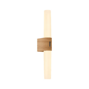 Wall lamp Helva Double Basic - Nordlux (wooden foil)