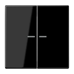 Jung Rocker with illuminated window LS 990, black