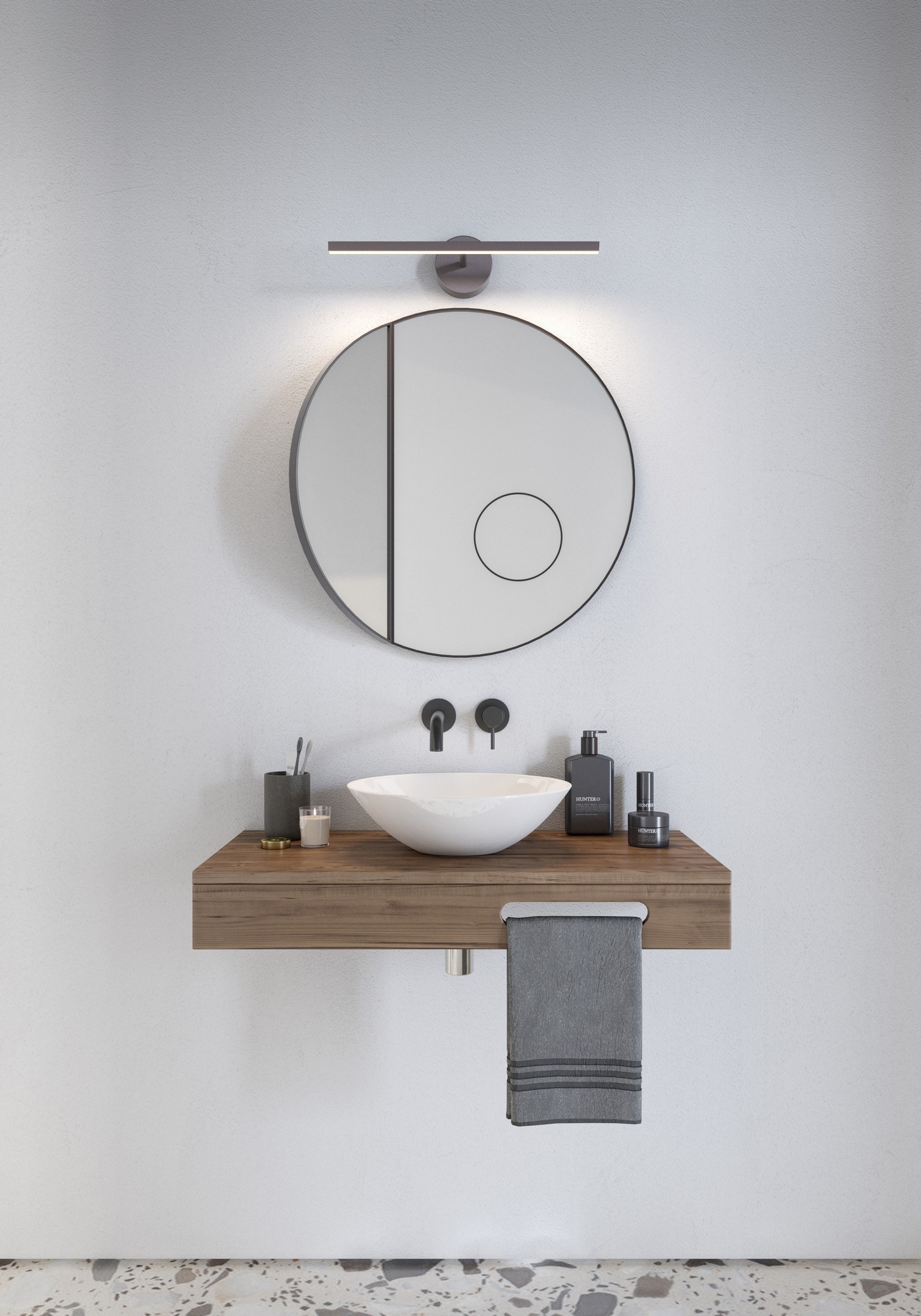 Wall lamp Ip S13 40 - Nordlux (matt steel)