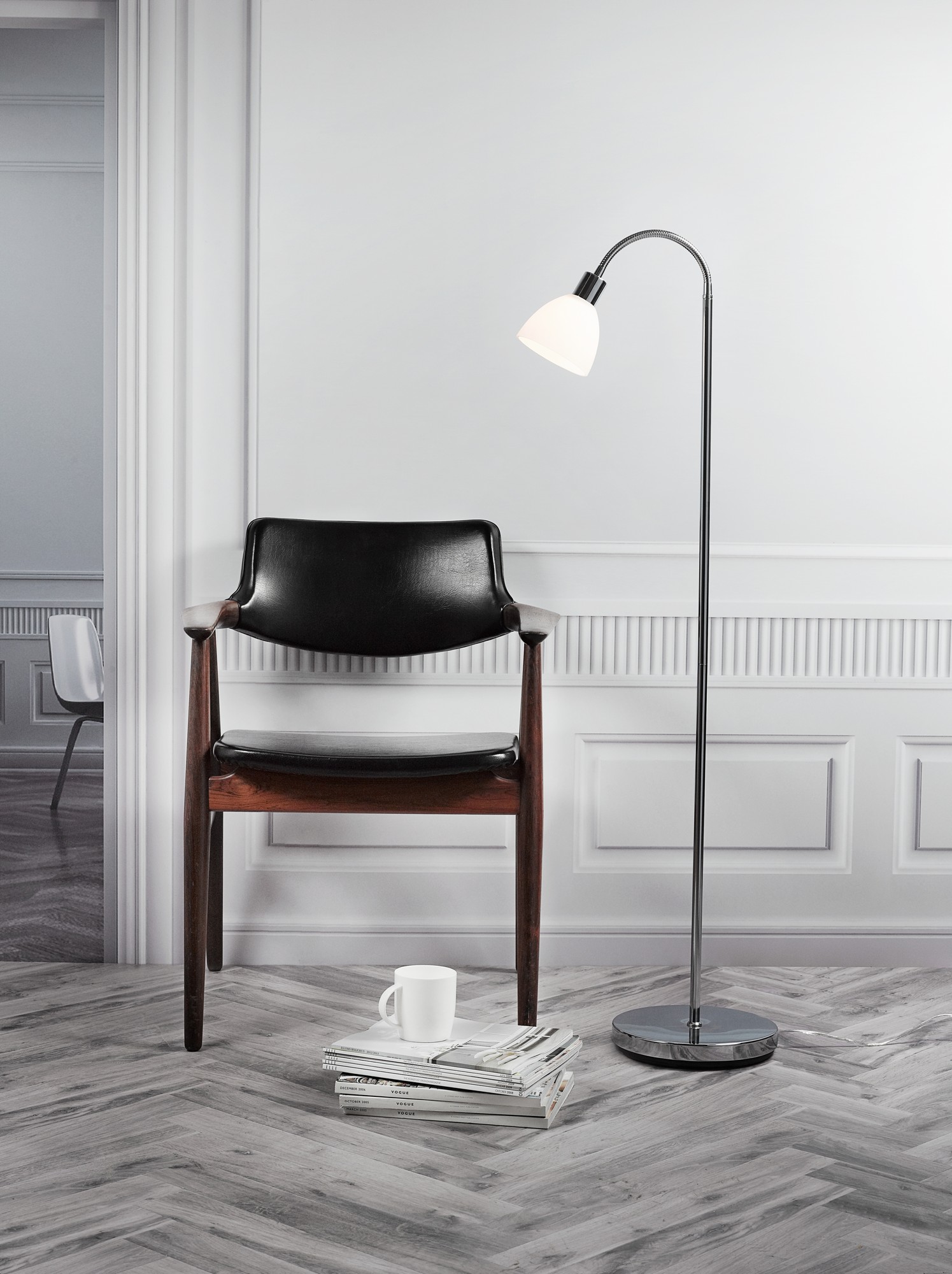 Floor lamp Ray Single - Nordlux (chrome)