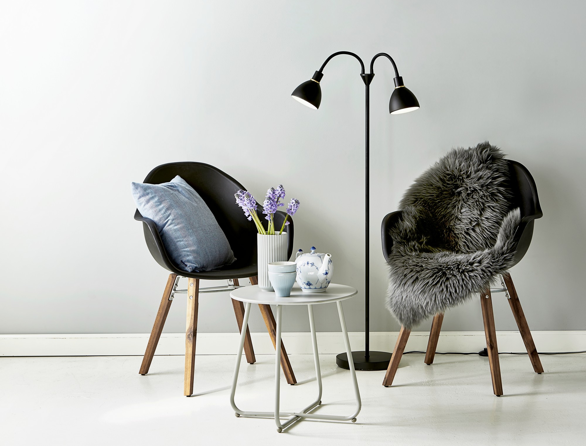 Floor lamp Ray Double - Nordlux (black)