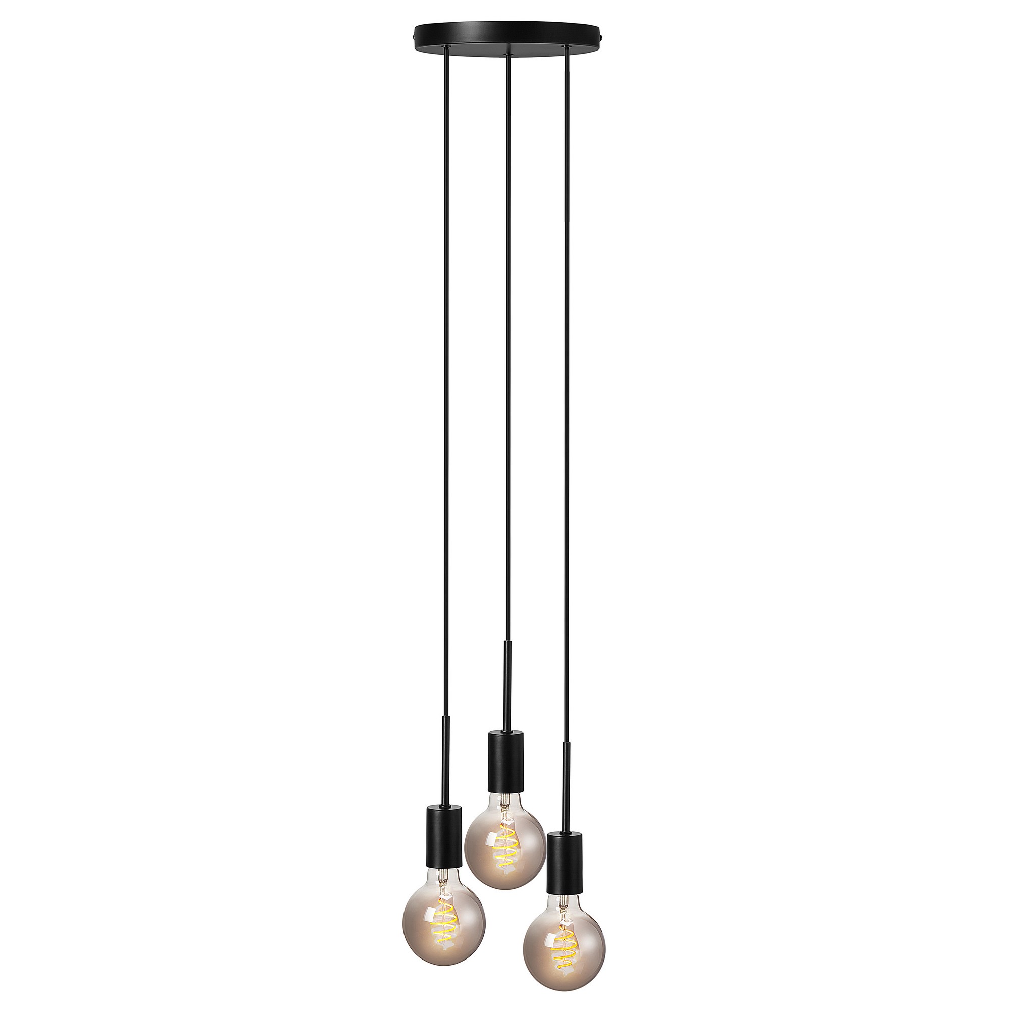 Pendant lamp Paco 3-Spot - Nordlux (black)