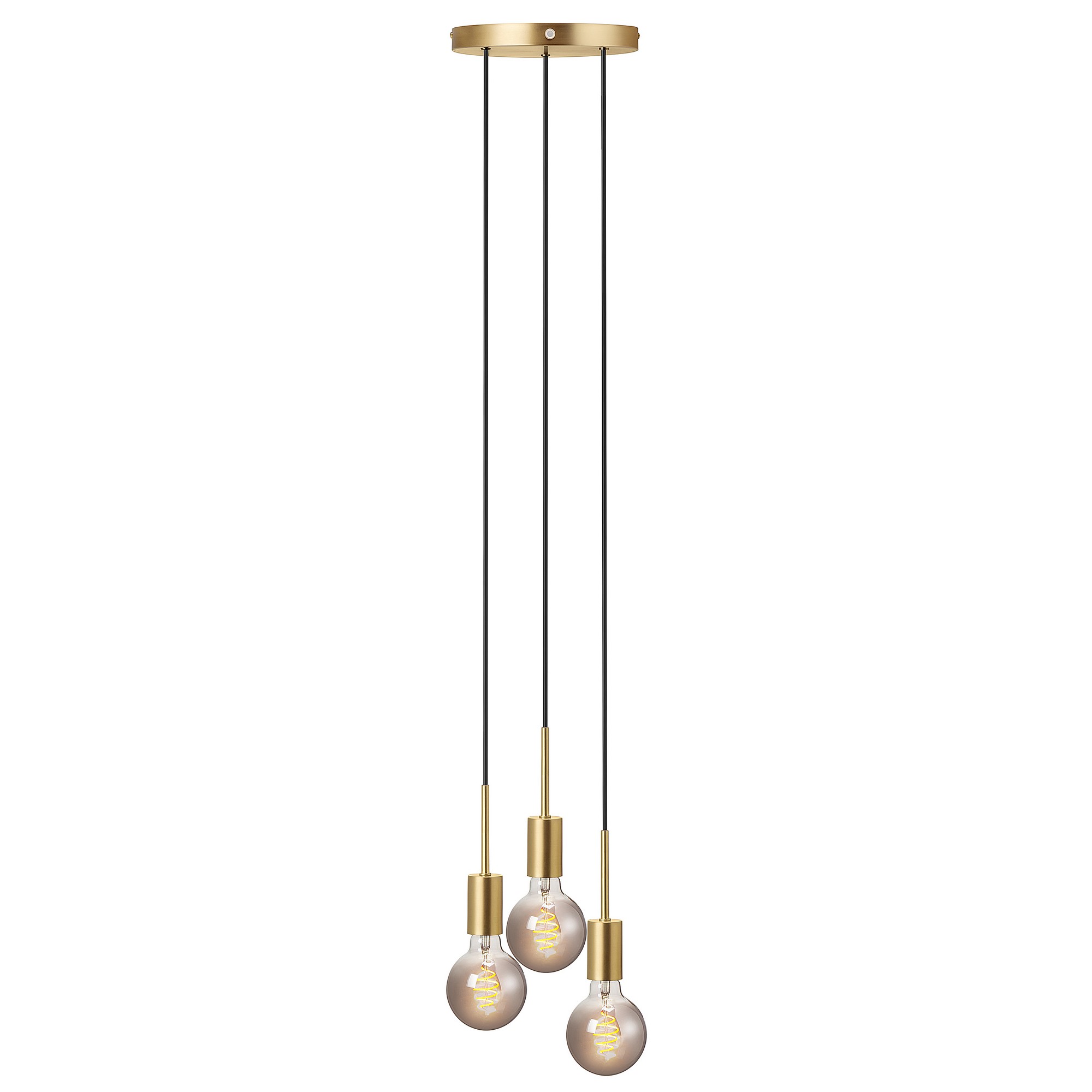 Pendant lamp Paco 3-Spot - Nordlux (brass)