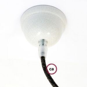 Ceramic mini ceiling socket Creative Cables, crackle effect