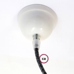 Ceramic mini ceiling socket Creative Cables, white
