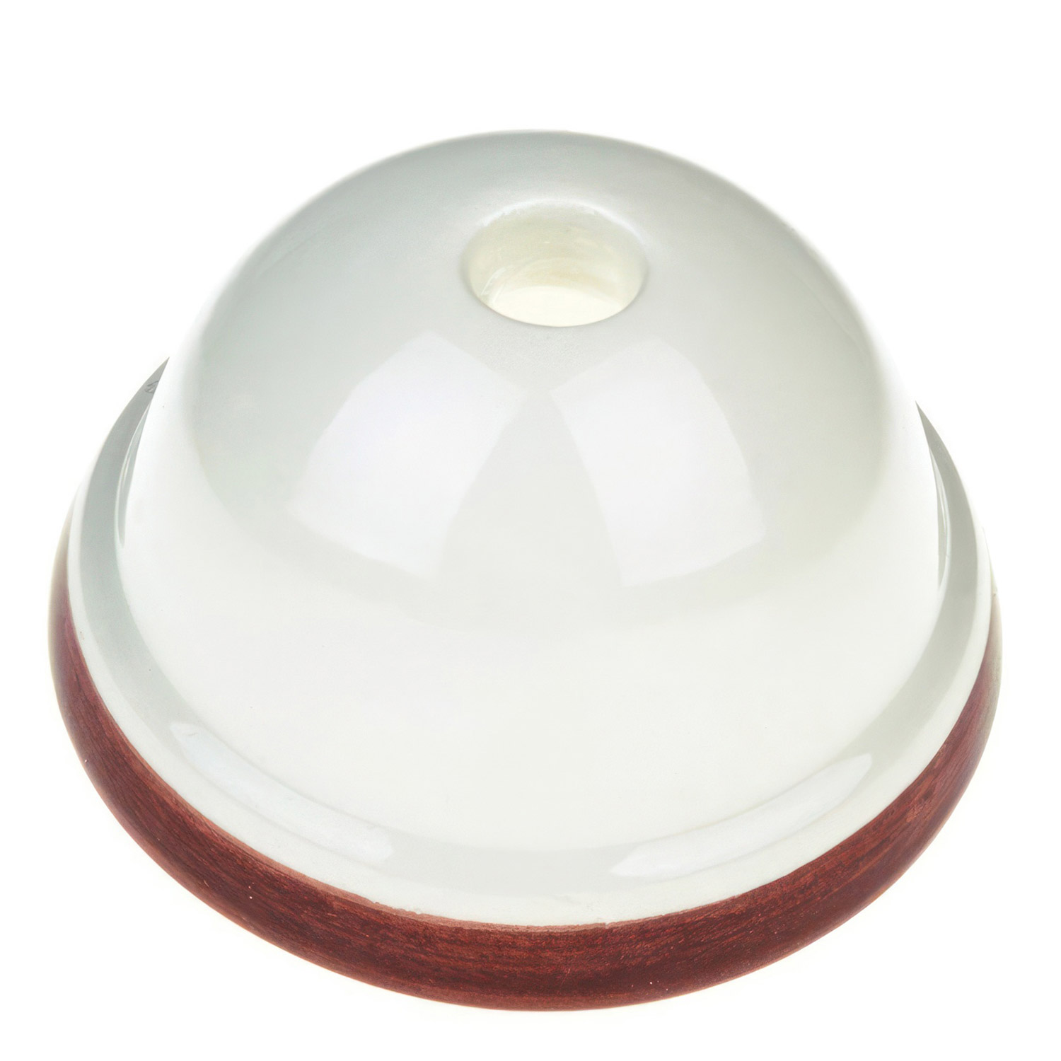 Ceramic mini ceiling socket Creative Cables, White - Brown