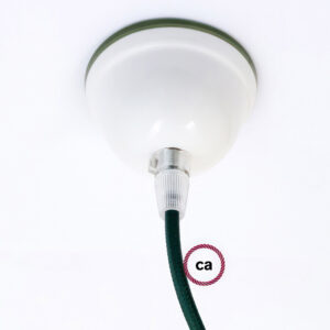 Ceramic ceiling socket Creative Cables, White - Green