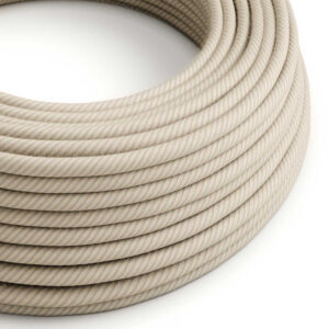 Textile cable Creative Cables, cotton and linen straw (two-colour Vertigo), 3-core