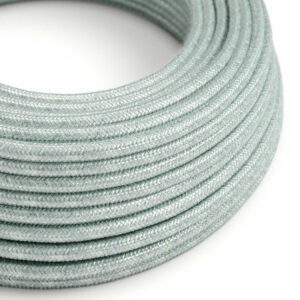 Textile cable Creative Cables, cotton blue haze, 3-core