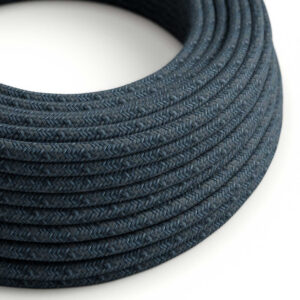 Textile cable Creative Cables, cotton blue mirage, 3-core