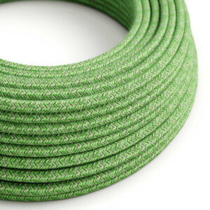 Textile cable Creative Cables, cotton bronte green, 3-core