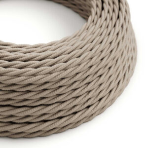 Textile cable Creative Cables, cotton pigeon grey