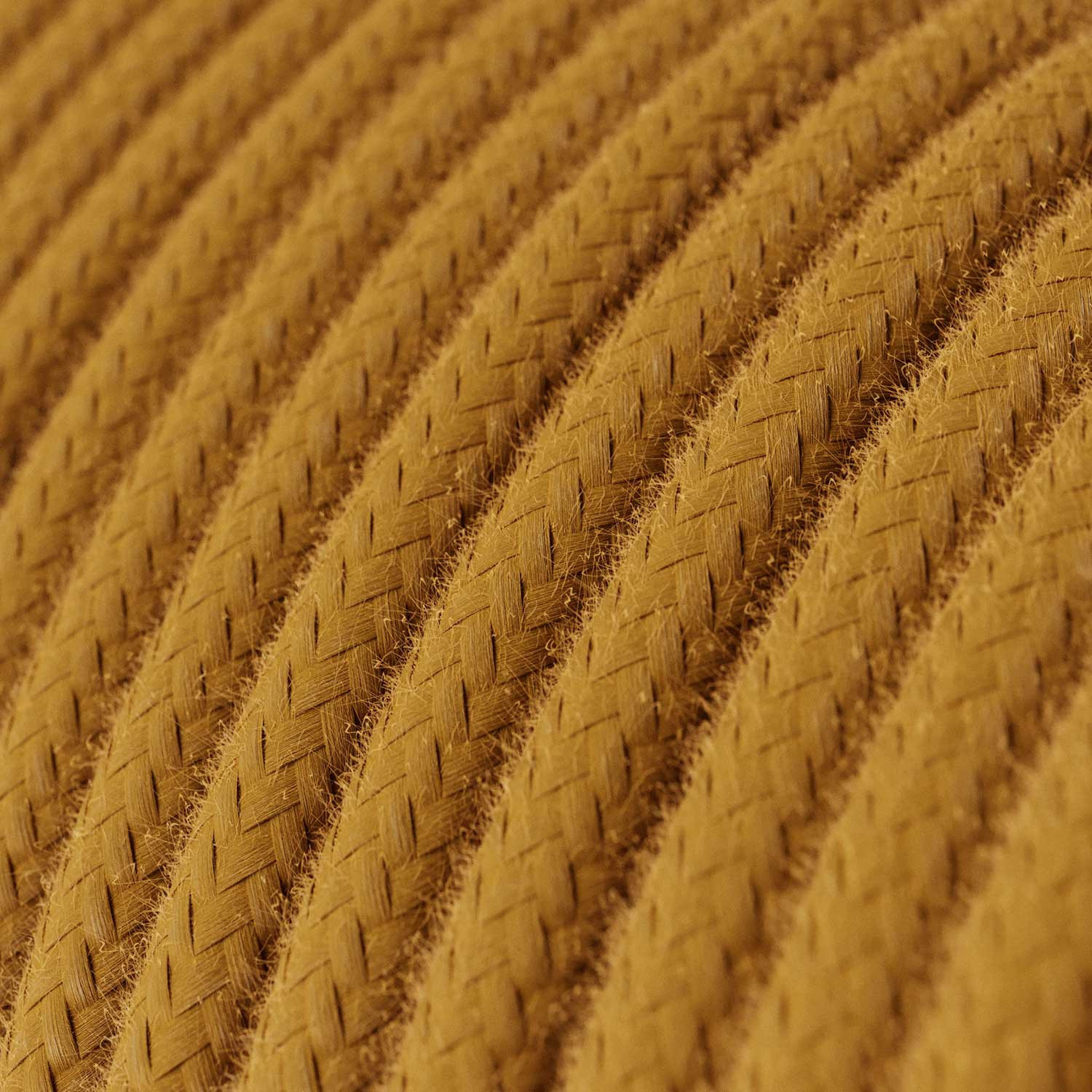 Textile cable Creative Cables, cotton honey gold, 3-core
