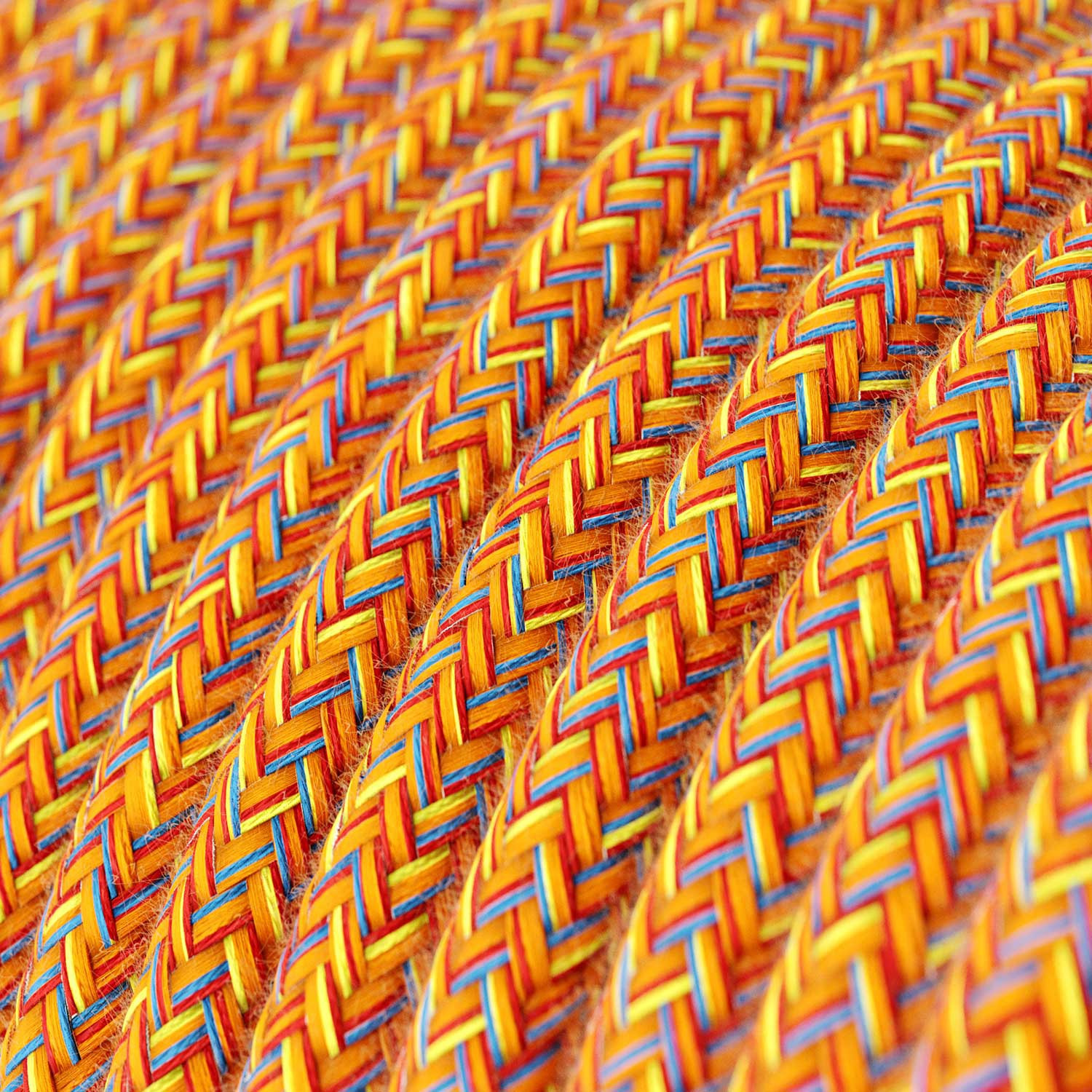 Textile cable Creative Cables, cotton indian summer, 3-core