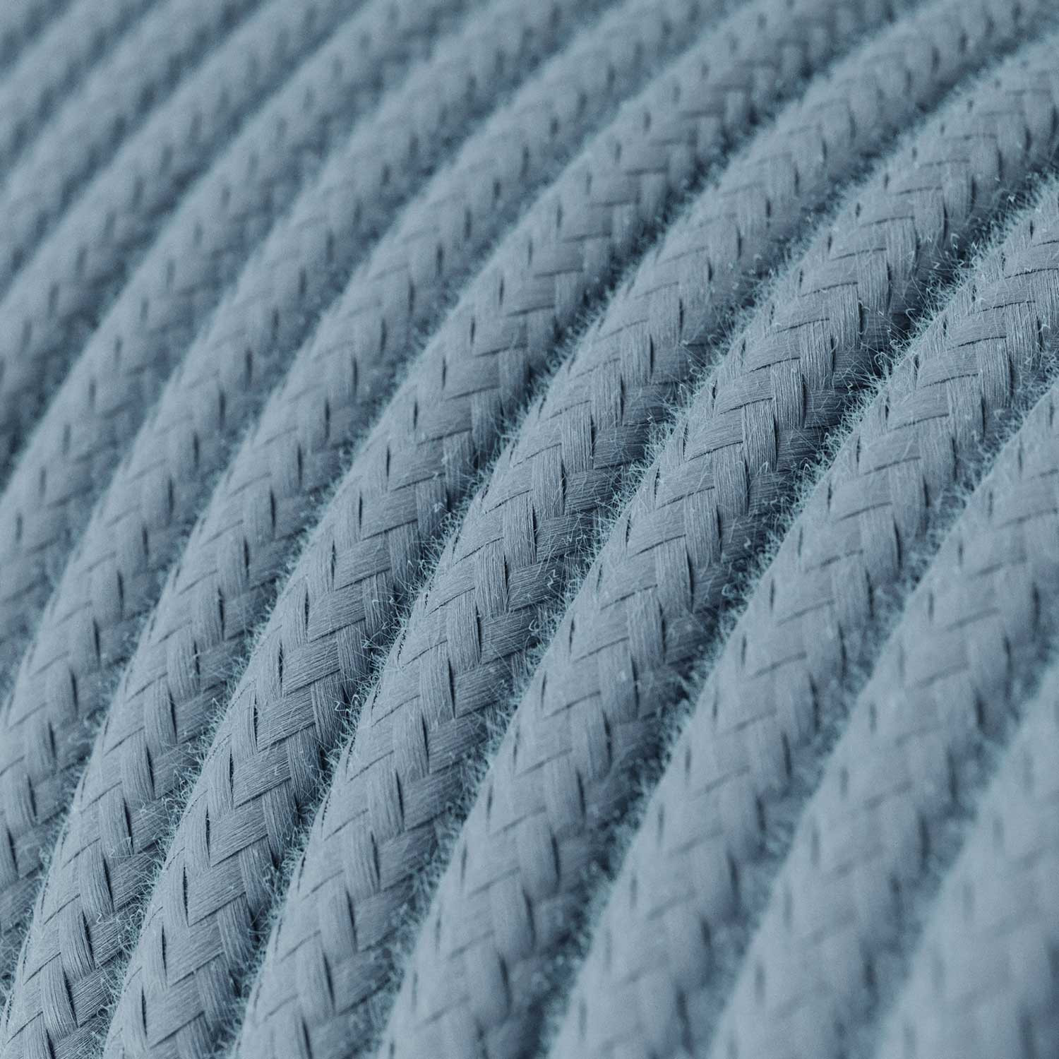 Textile cable Creative Cables, cotton ocean blue, 3-core