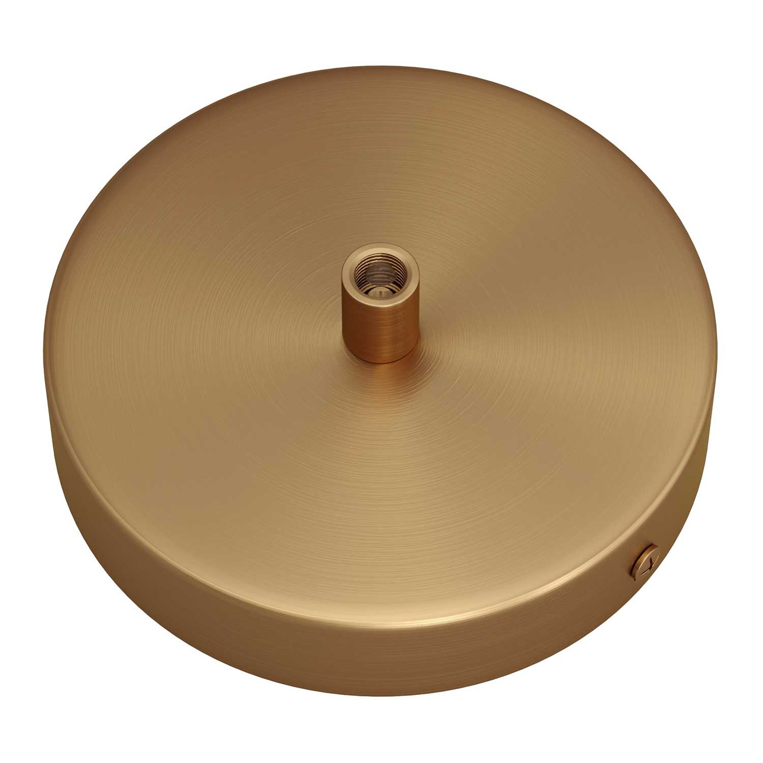 Cylindrical metal ceiling socket, conical cable retainer Creative Cables, bronze matt